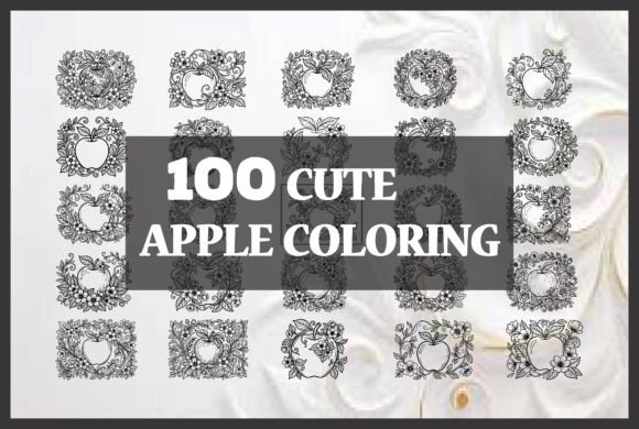 100 Cute Apple Coloring Pages