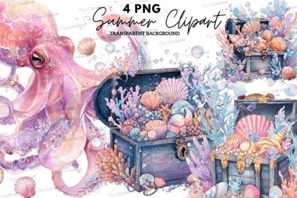 Cute Ocean Animals Clipart PNG & Jellyfish: Your Go-To Resource for Effortless, Professional Design