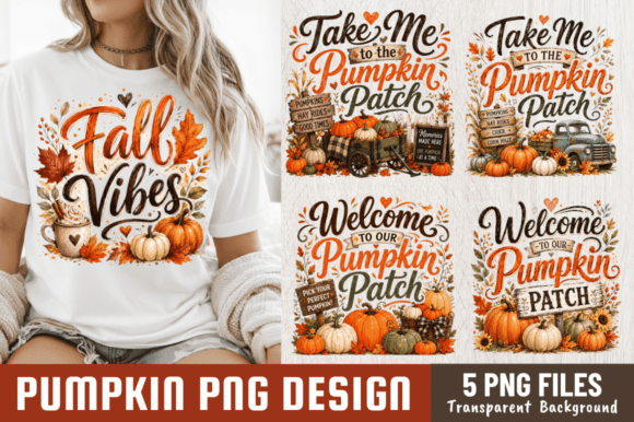 Fall Pumpkin Patch PNG Bundle