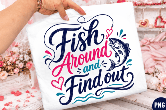 Fish Around PNG T-shirt Design: A Versatile Digital Asset for Modern Print-on-Demand Creators