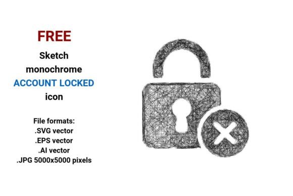 FREE Sketch Account Locked Icon: A Strategic Visual Asset for Clarity and Trust