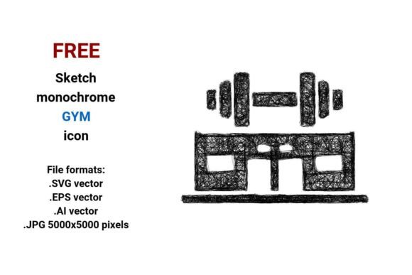 FREE Sketch Gym Icon for Creative Projects