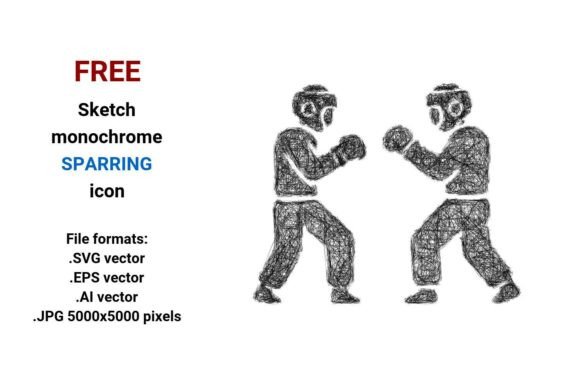 FREE Sketch Sparring Icon — Bold, Scalable & Ready to Use