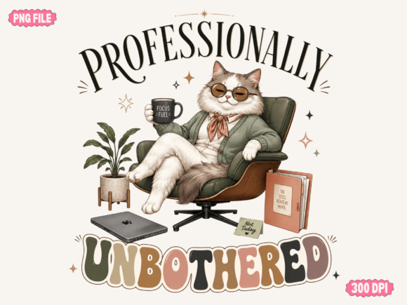 Funny Cat Office Sublimation & Sarcastic Work Humor
