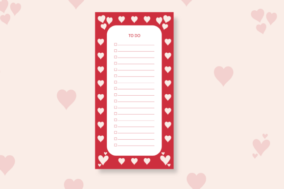 Heart to Do List Template