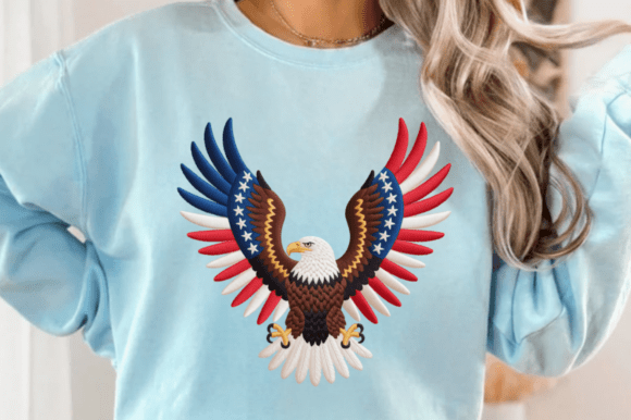 Patriotic American Eagle 4th of July PNG