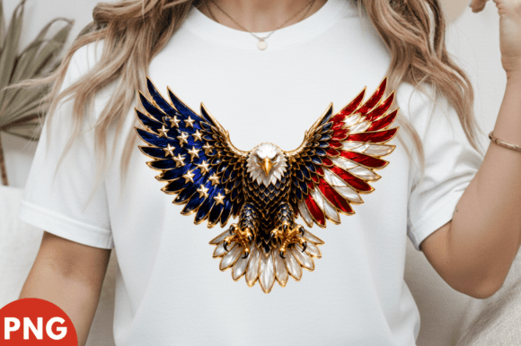 Patriotic Bald Eagle Clipart, American