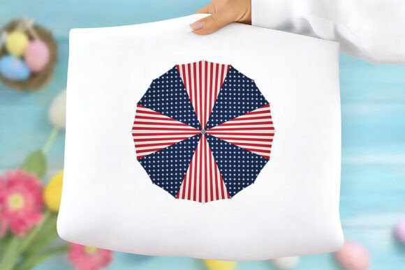 Patriotic USA Flag Umbrella PNG Free PNG