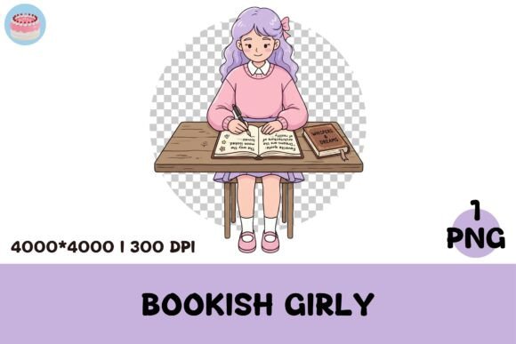 Reading Journal Girl Clipart PNG: A Versatile, Adorable Resource for Book Lovers and Educators