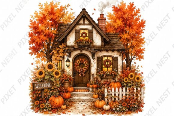 Retro Fall PNG Design