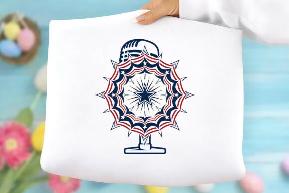 Vintage Microphone Mandala Free PNG