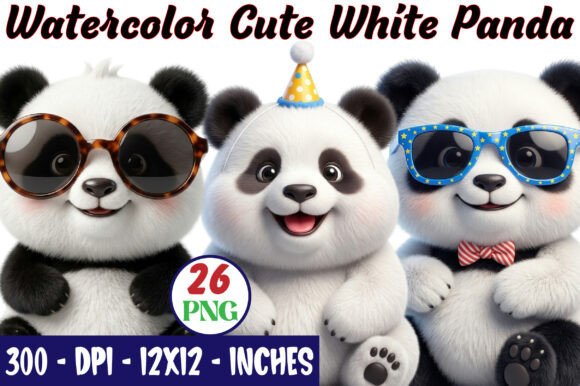 Watercolor Cute White Panda Clipart Bundle: A Practical Evaluation for Designers and Crafters